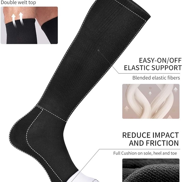 CS CELERSPORT Baseball Soccer Softball Socks for Youth & Adult Multi-sport Tube - Picture 3 of 4